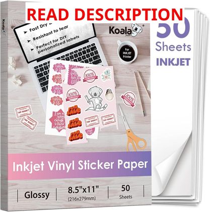 Koala Vinyl Sticker Paper for Inkjet Printer