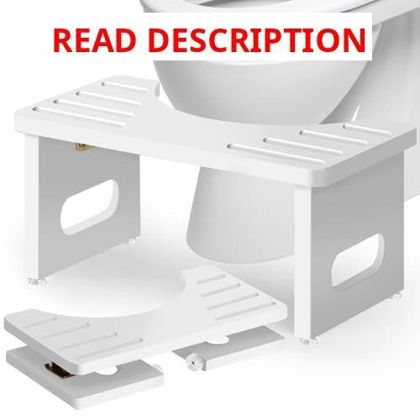 Foldable Bamboo Toilet Stool 7-Inch Potty