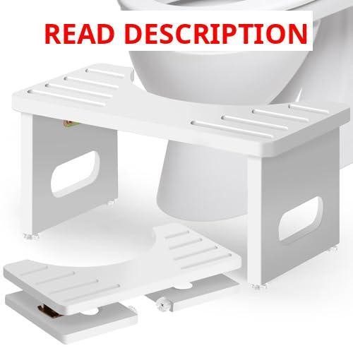 Foldable Bamboo Toilet Stool 7-Inch Potty