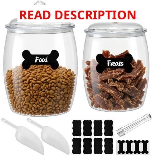 Dog Treat Container Airtight Jar with Lid