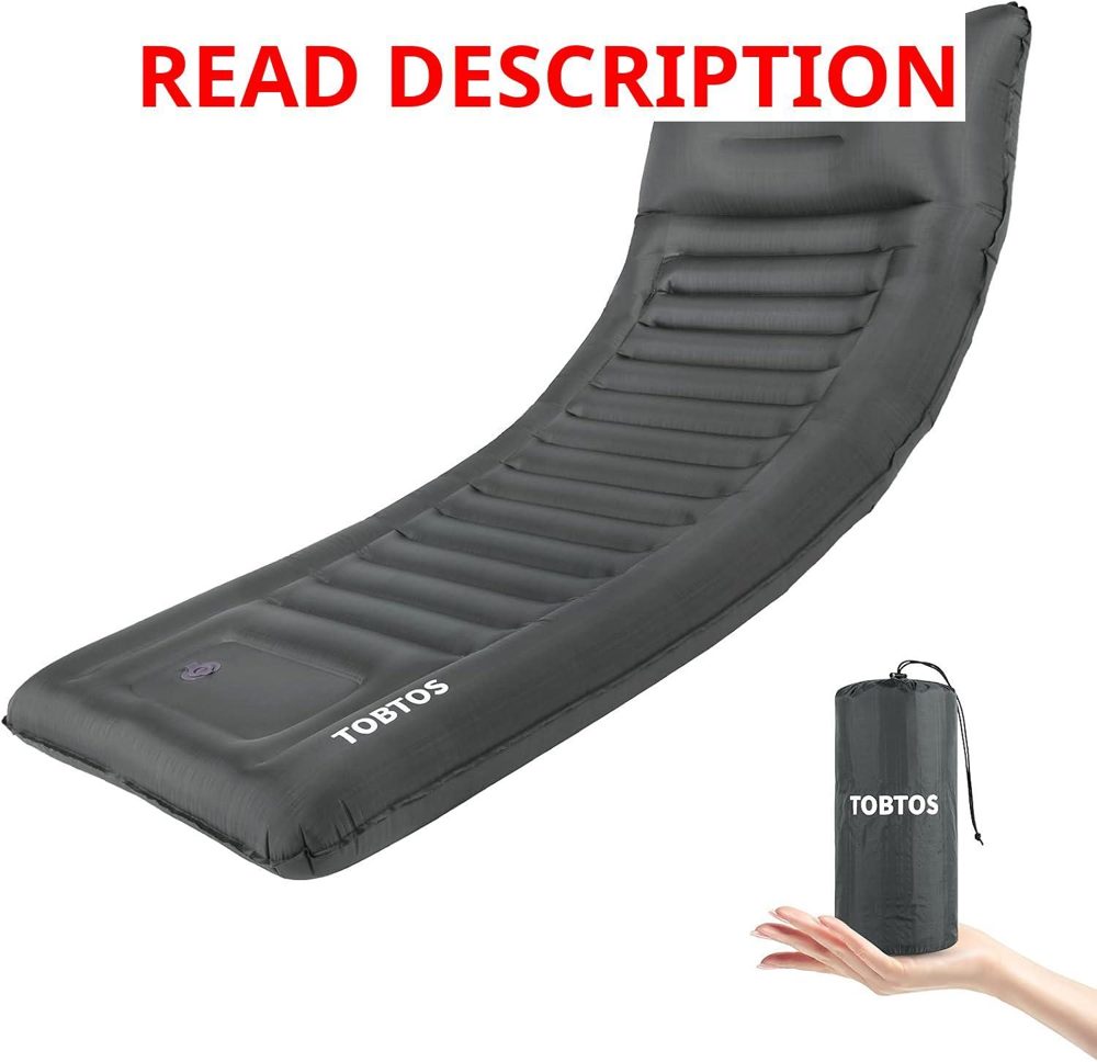 TOBTOS Inflatable Sleeping Pad (Grey)