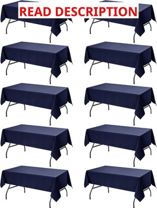 Navy Blue Tablecloths 60x102 Polyester