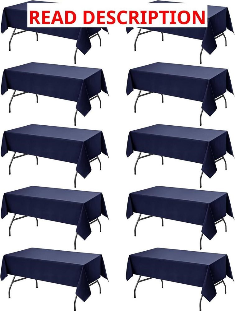 Navy Blue Tablecloths 60x102 Polyester