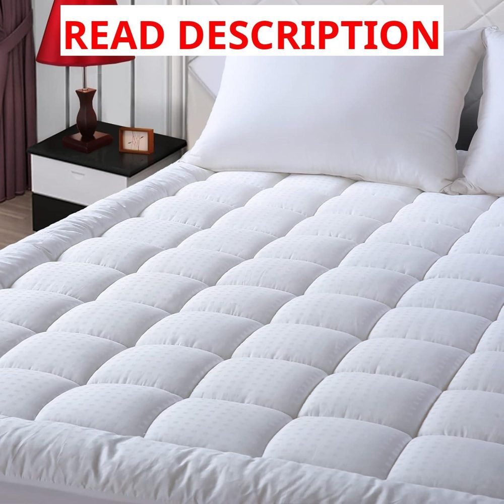 EASELAND King Size Mattress Pad Pillow Top