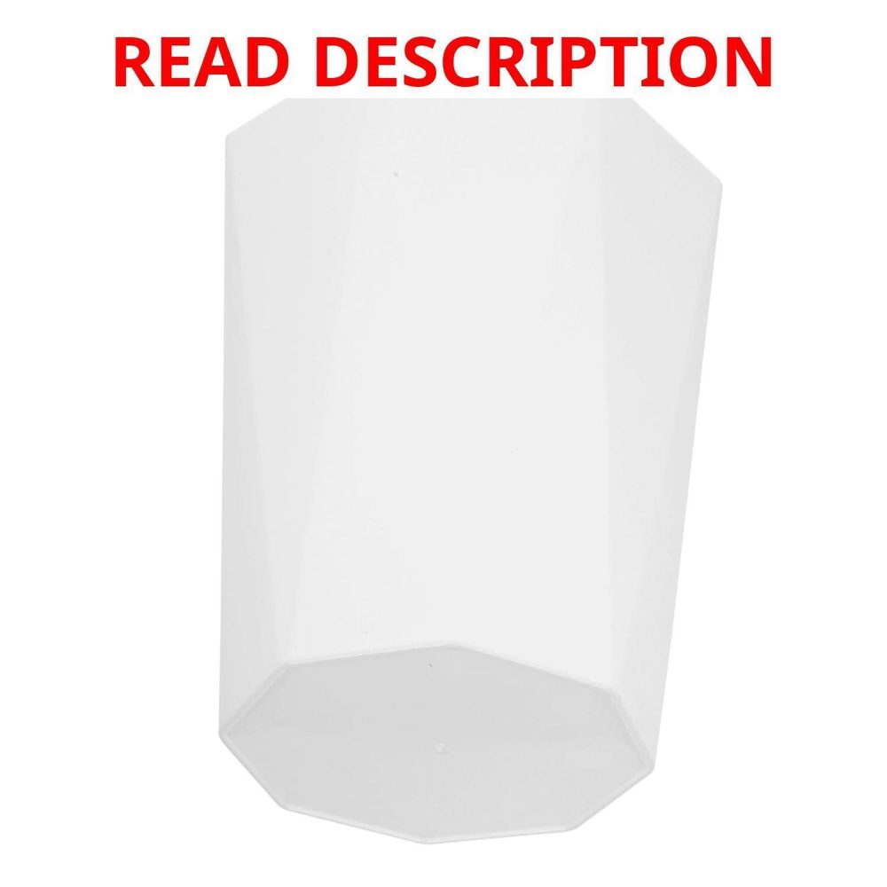 DECHOUS 1pc Trash Can White Plastic Basket