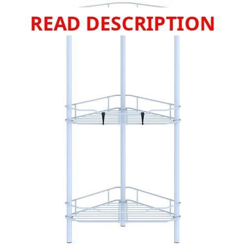 HuggieGems Floor Corner Shower Caddy 3-Tier