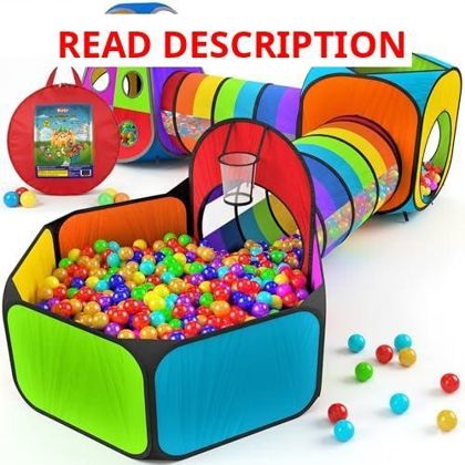 Playz 5pc Pop Up Play Tent with Carry Bag