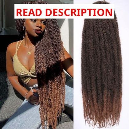 30" Marley Twist Hair 8P/Ombre Brown T30#