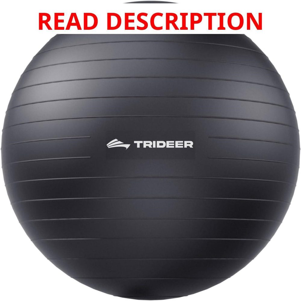 Trideer Yoga Ball for Exercise & Balance