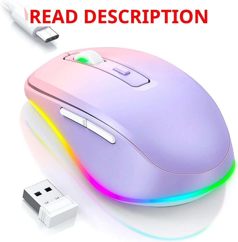 PEIOUS Wireless Mouse Jiggler - Awake Purple