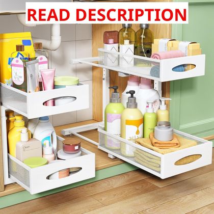 Under Sink Organizer: 2-Tier Baskets
