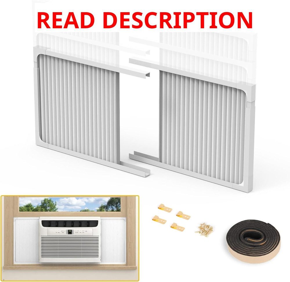 Window AC Side Panels with Frame 2 Pack