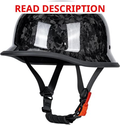 KAESE Retro Carbon Fiber Half Helmet DOT