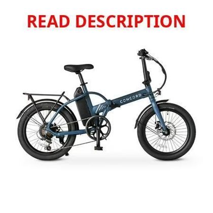 Concord 20" Urbanfold Electric Bike Blue