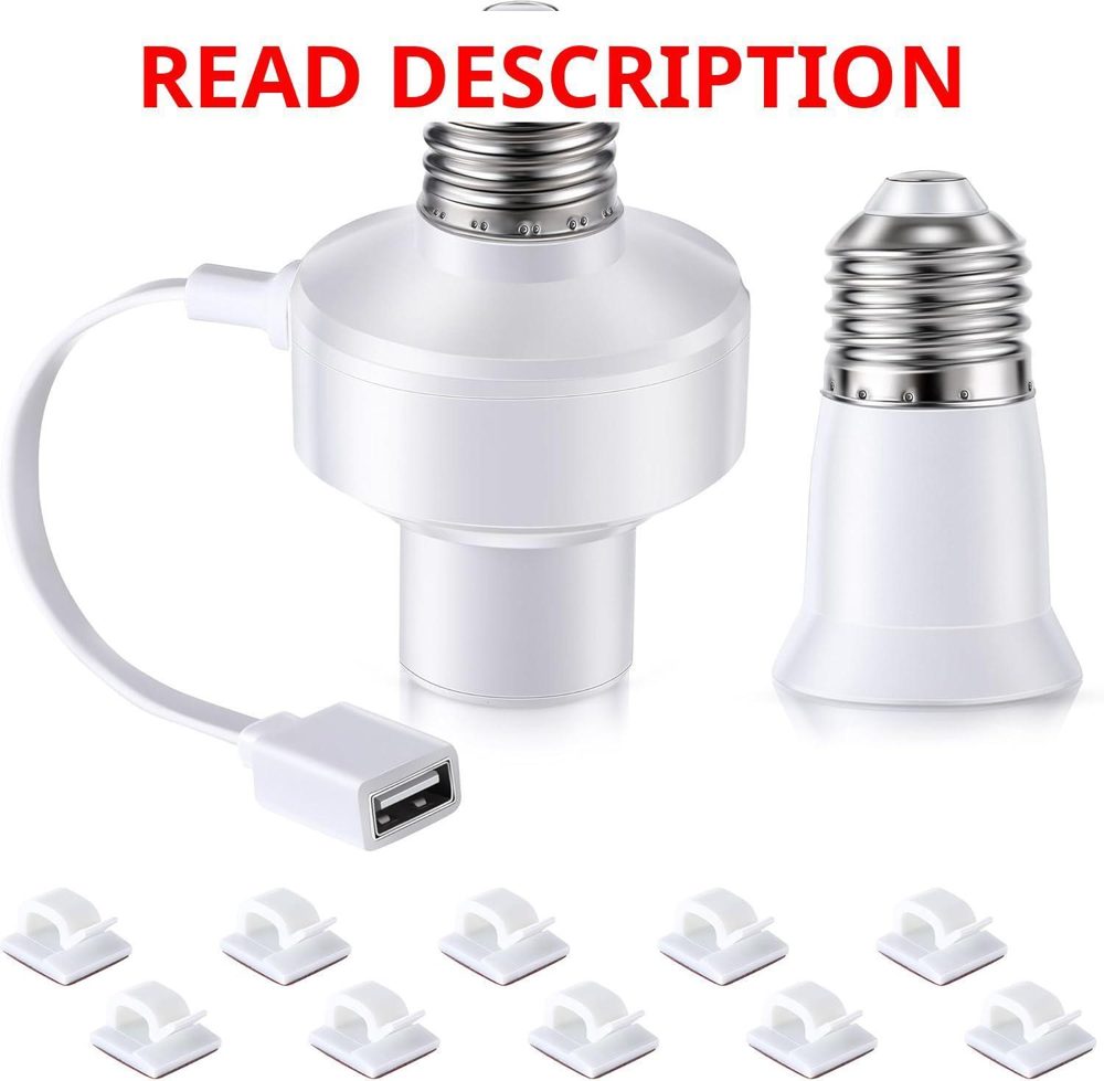 E26 USB Light Socket Adapter for Wyze Cameras