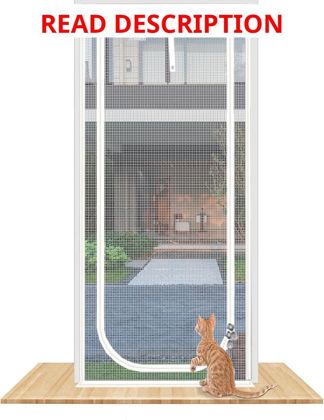 Reinforced Cat Screen Door 32x80 Zipper