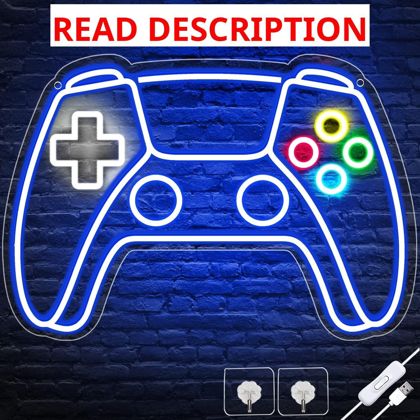 Gamer Neon Sign: Gamepad LED Neon Sign