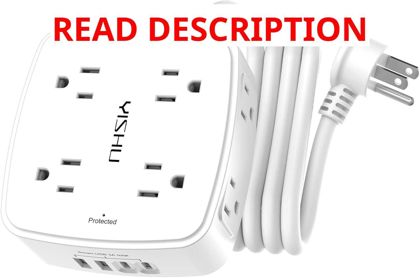 6 ft Surge Protector Power Strip 8 Outlets