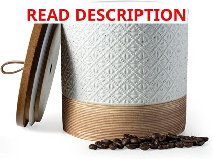 Miamolo Ceramic Coffee Jar with Lid 42oz