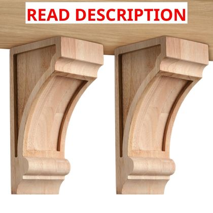 Briwooody Wood Corbels 3 1/4"x4"x8"