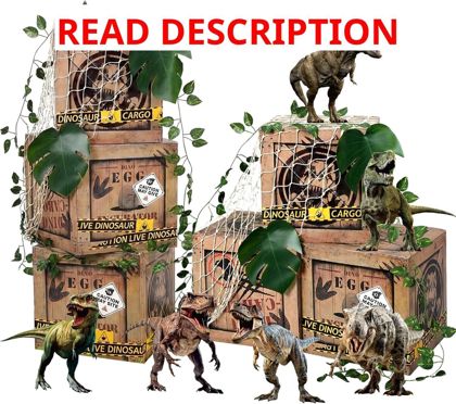 Dinosaur Birthday Decor Boxes 12" 12" 12"