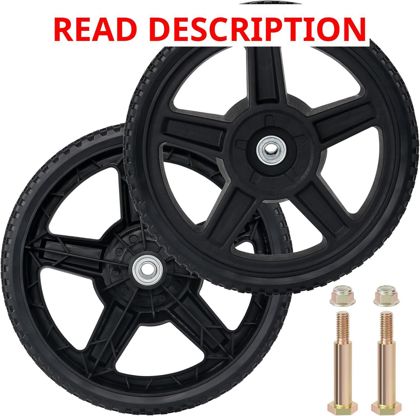 CheeMuii 2PCS 12" Lawn Mower Wheels Kit