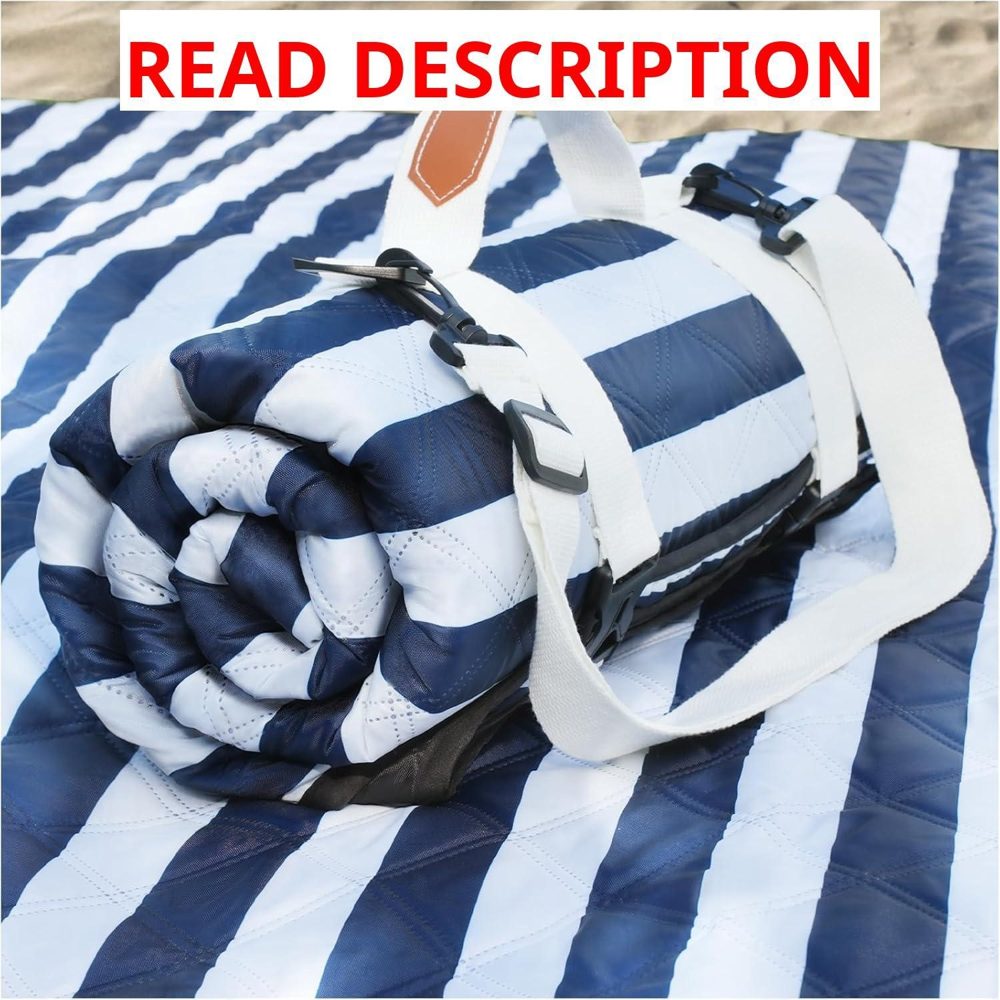 Genovega Waterproof Beach Blanket XL Rug