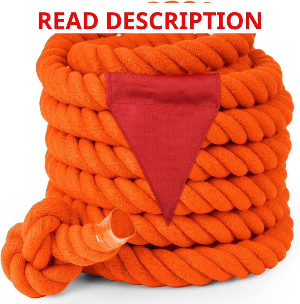Field Day Tug of War Rope 20ft Orange