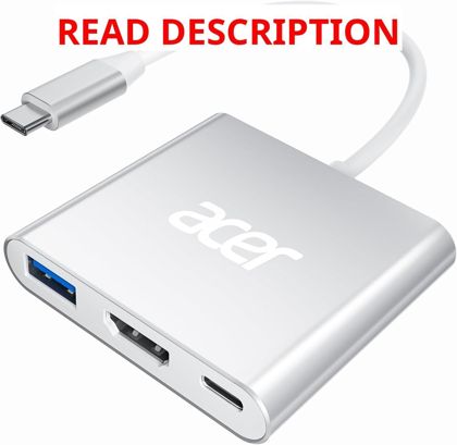 Acer USB C to HDMI Adapter - 4K Hub 100W PD