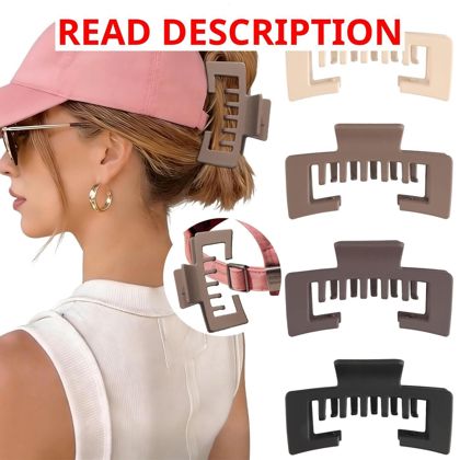 Hat-Friendly Claw Clips for Baseball Caps