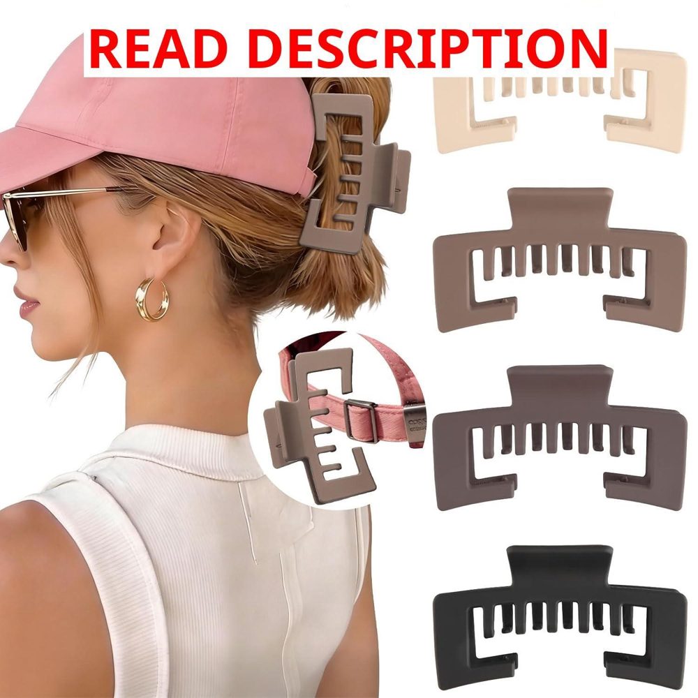Hat-Friendly Claw Clips for Baseball Caps
