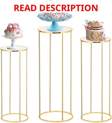 Bonastella Cylinder Stands for Parties 3PCS