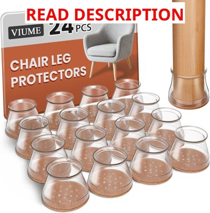 VIUME 24 Pcs Chair Leg Floor Protectors