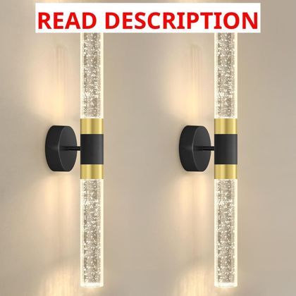 LED Wall Sconces 2700K Warm Light (2-Pack)