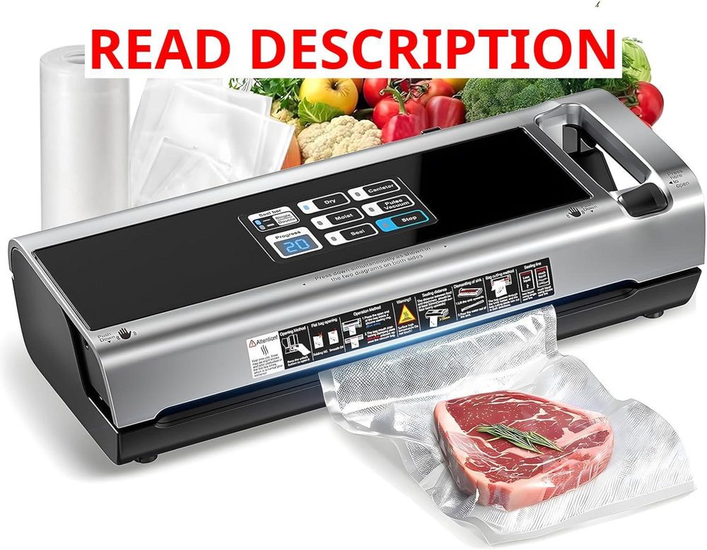 Food Vacuum Sealer 95KPa Cutter Bags
