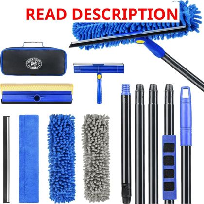 Wontolf 4-in-1 Window Squeegee 79" Kit