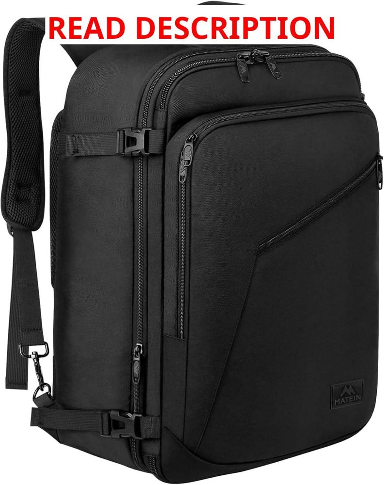 MATEIN Carry-On Backpack 40L Black