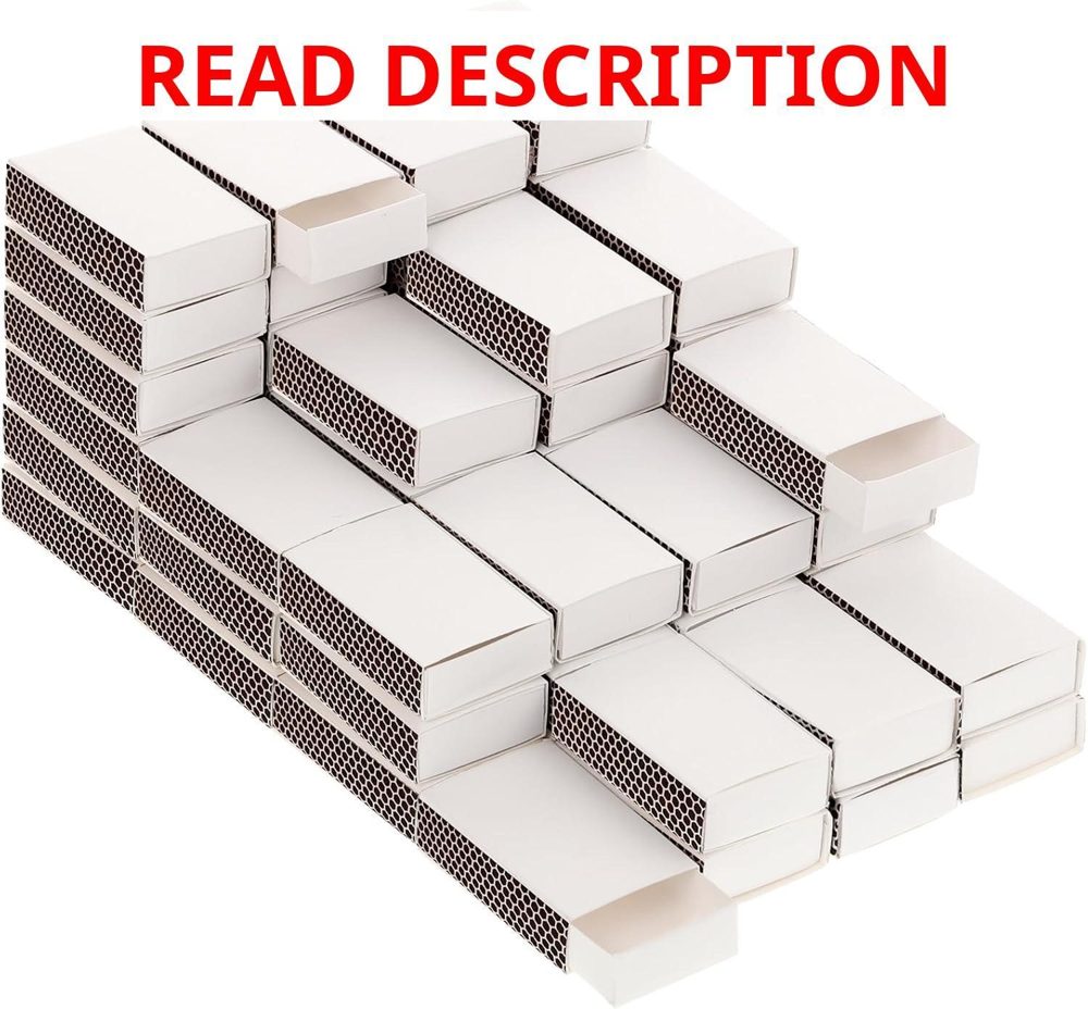 100 Pack Blank Matches Containers with Striker