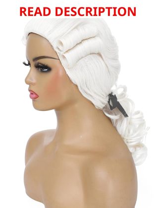 Colonial Wig - Washington Costume (White)