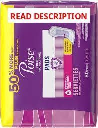 Poise Fresh Protection 5 Long Incontinence Pads