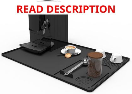 YOYOUTH Silicone Coffee Mat 24x16 Black