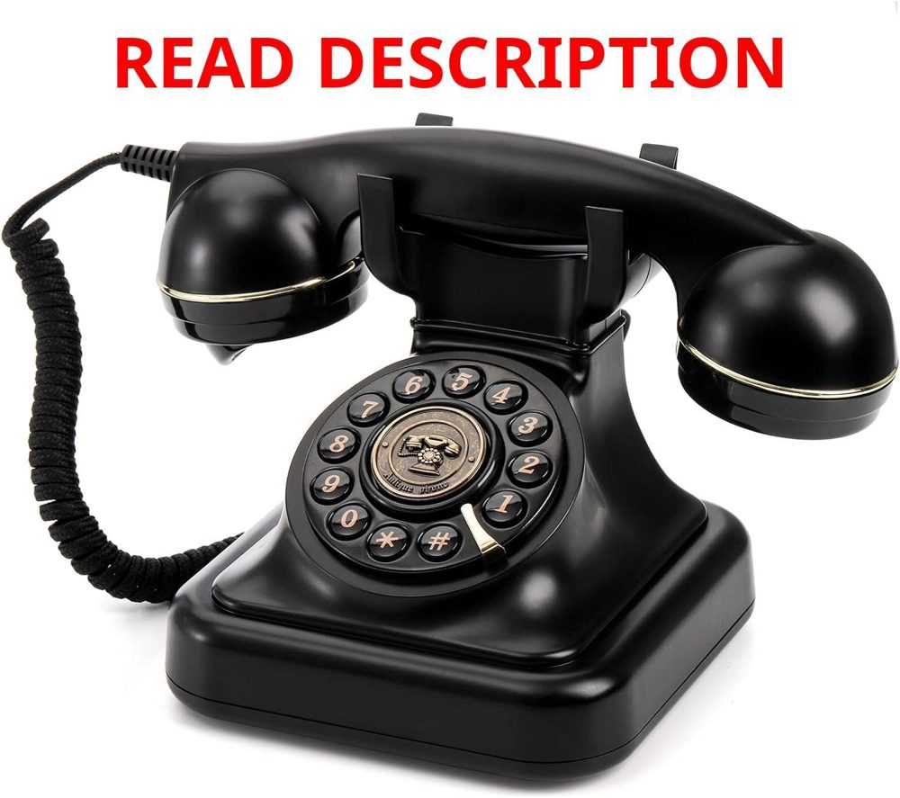 Peohud Retro Landline Phone with Redial