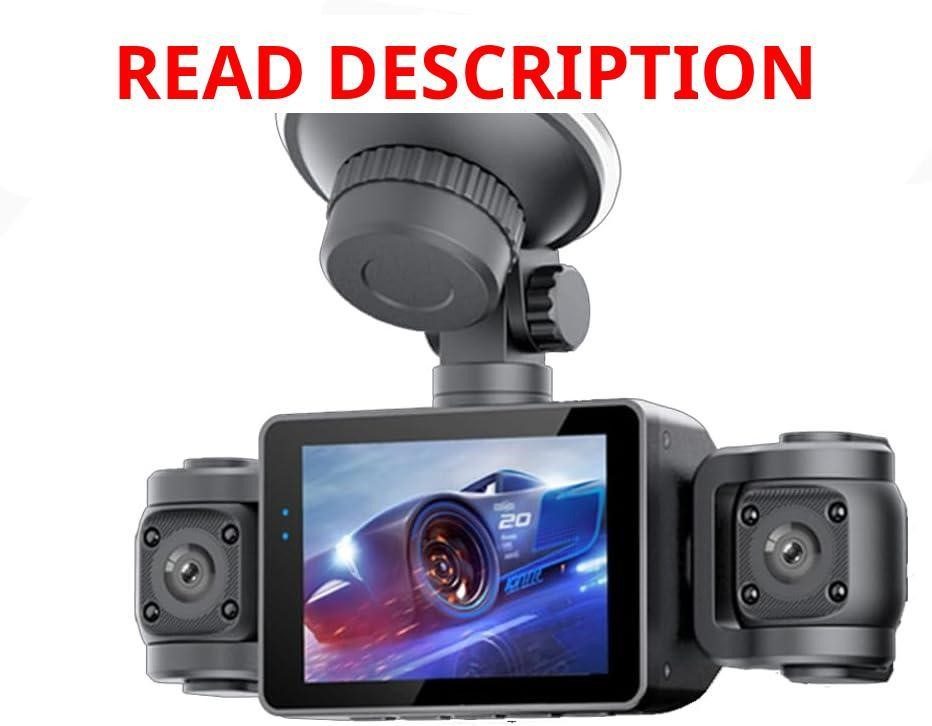 Dash Cam 4-Channel HD Front/Rear 64G