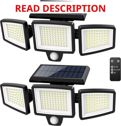 Tuffenough Solar LED Security Lights (2 Pack)