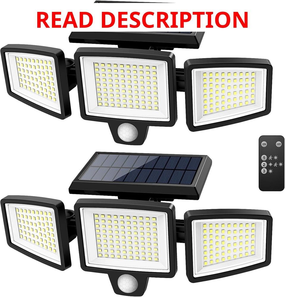 Tuffenough Solar LED Security Lights (2 Pack)