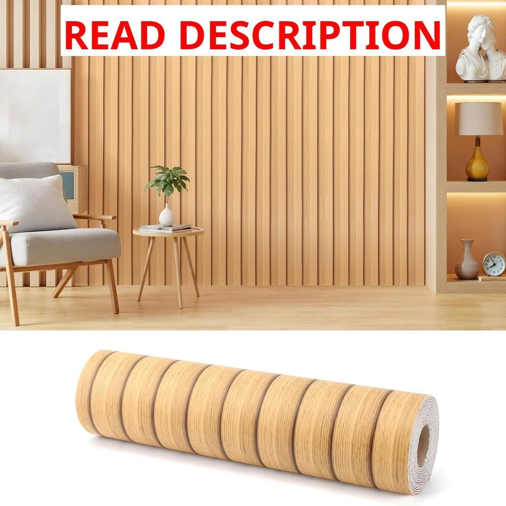Peel & Stick Slat Wall Panel 3D Wood Grain