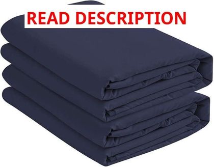 Navy Blue Full XL Microfiber Fitted Sheets (2)