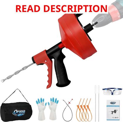 Drain Snake 25 ft with Drill Attachment
