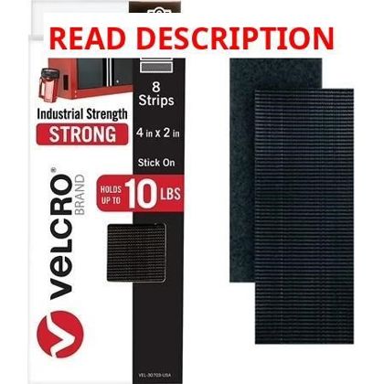 VELCRO Brand Heavy Duty Fasteners 4x2 Strips