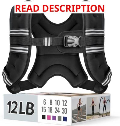 Zeerun Weighted Vest 6-30LB